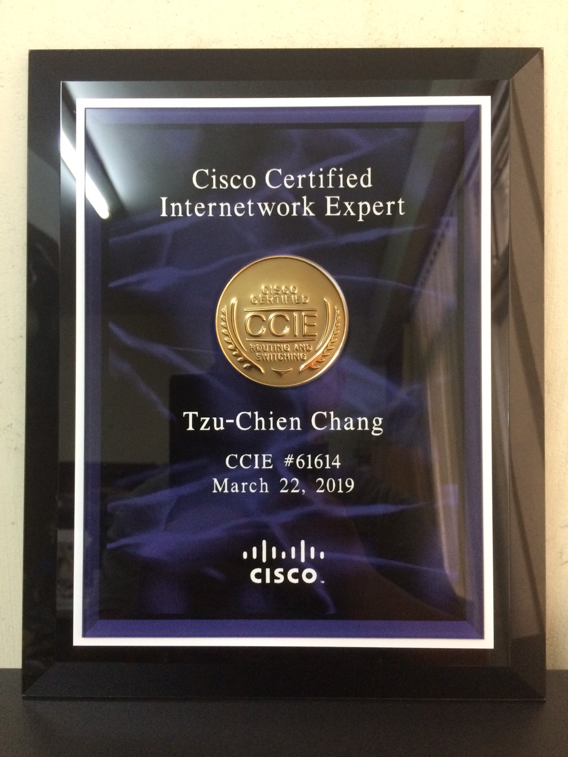 賀 本系張子謙 資四b 同學考取思科認證網際網路專家 Ccie Cisco Certified Internetwork Expert 國際證照 朝陽科技大學資訊管理系